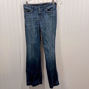 Citizens Of Humanity Blue Flare Wide Leg Jeans